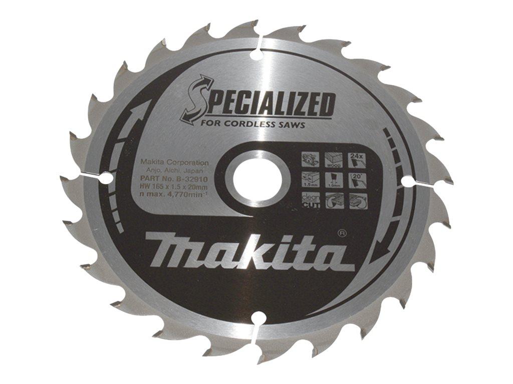 Image MAKITA SPECIALIZED Kreissägeblatt 165x20x24Z B-32910 Durchmesser: 165 mm Dicke: