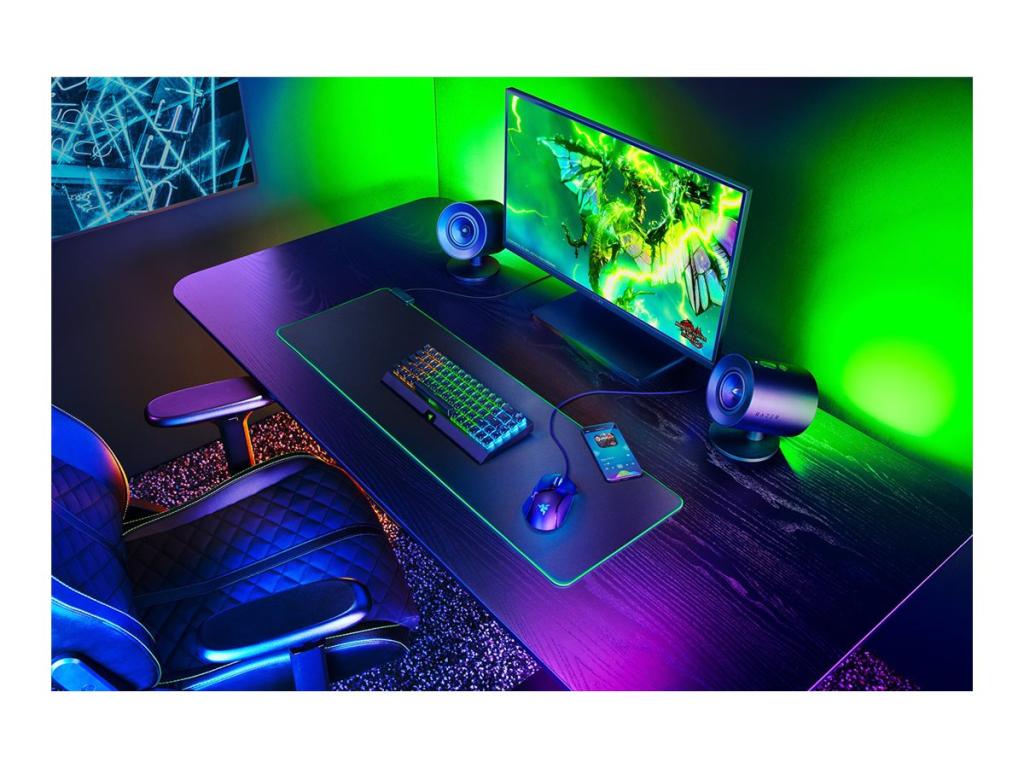 Image RAZER Nommo V2 Full-Range-2.1 Gaming-Lautsprecher mit Subwoofer für PC schwarz