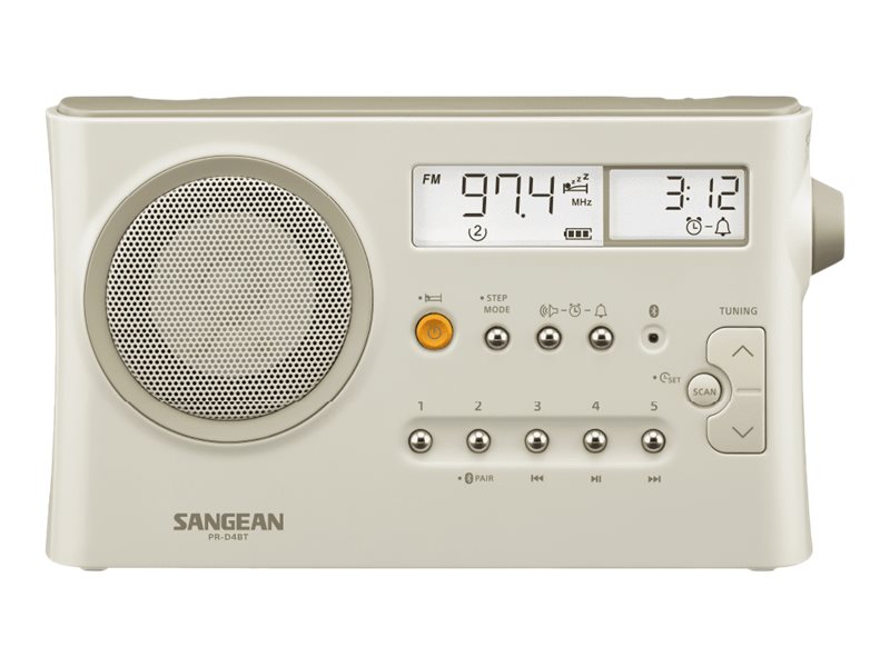 Image SANGEAN PR-D4 BT Tischradio KW, MW, LW, FM Bluetooth® Pastell-Cremeweiss (matt)