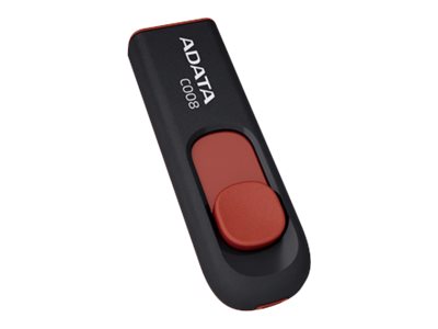 Image ADATA 16GB USB Stick C008 Slider USB 2.0 schwarz rot