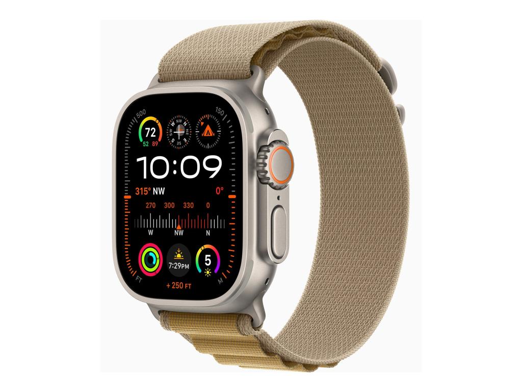 Image APPLE Watch Ultra 2 GPS + Cellular 49mm Natural Titanium Case with Tan Alpine L