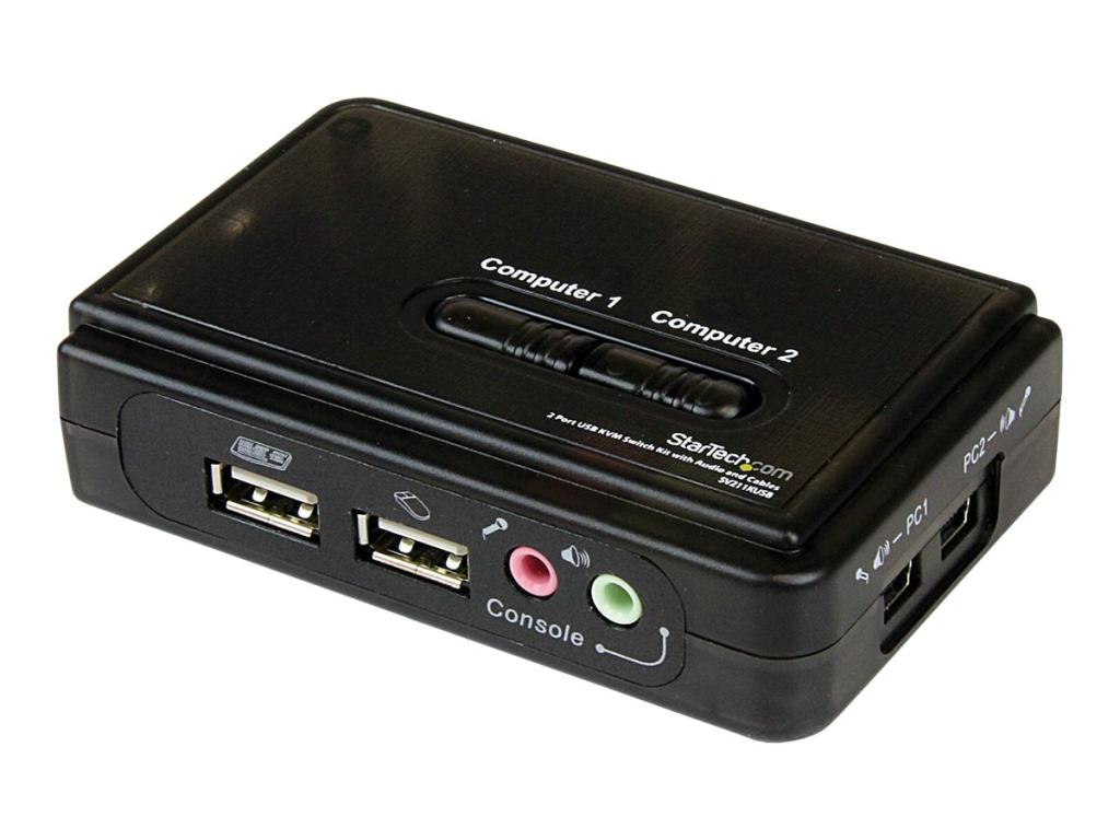 Image STARTECH.COM 2 Port USB KVM Switch Kit mit Audio und Kabeln
