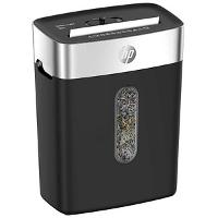 Image HP OneShred 8CC Aktenvernichter mit Partikelschnitt P-4, 5 x 18 mm, bis 8 Blatt, schwarz, silber