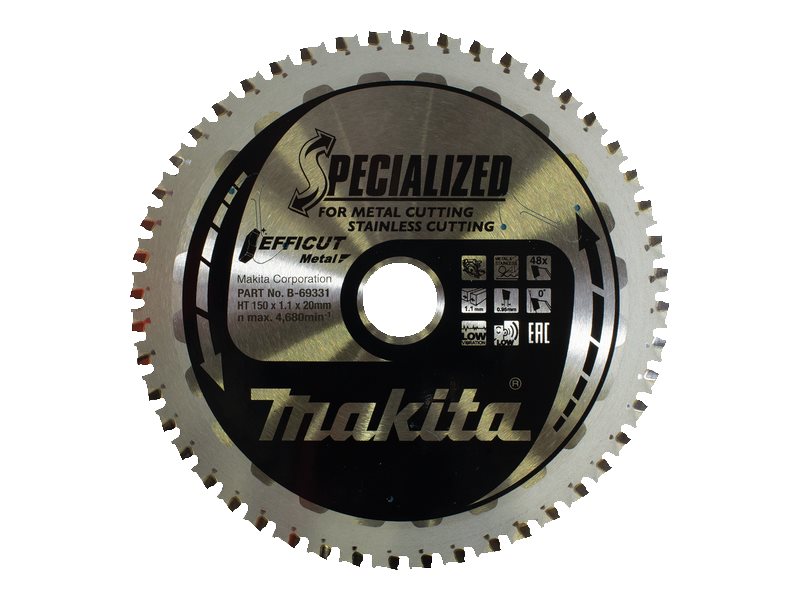 Image MAKITA B-69331 Kreissägeblatt 150 x 20 x 1.1 mm Zähneanzahl: 48 1 St.
