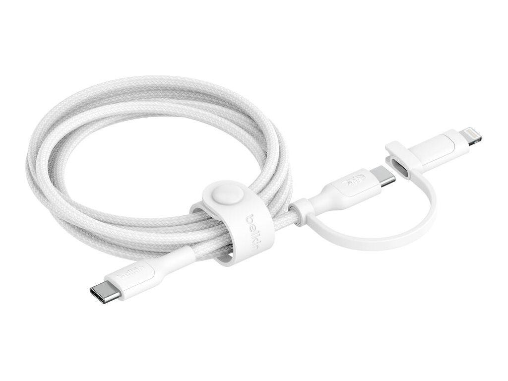 Image BELKIN BOOST CHARGE 2IN1 Cable Cable DigitalData (CAC003HQ1.5MWH)