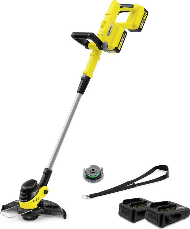 Image KÄRCHER LTR 3-18 DUAL BATTERY SET - Rasentrimmer - 30 cm - Nylonschnur