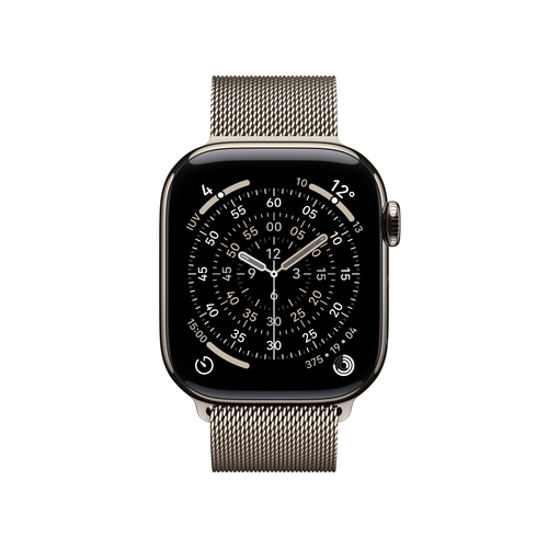 Image APPLE Watch S11 Titan Natur Cellular 42mm (Milanaise Armband natur)