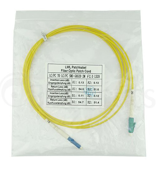 Image BLUEOPTICS Simplex LWL Patchkabel LC-LC Singlemode 1 Meter ( SFP2121BU1MS )