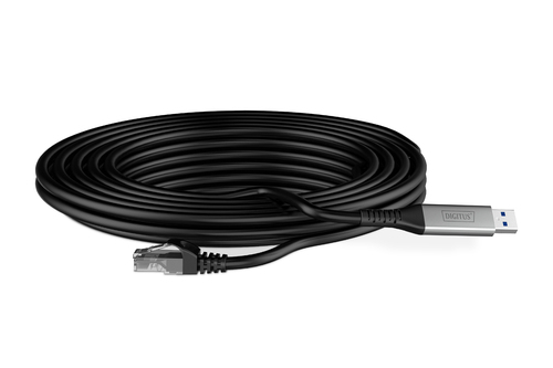 Image DIGITUS USB 3.2 Ethernet-Kabel, USB-A - RJ45 Stecker, 2,0 m