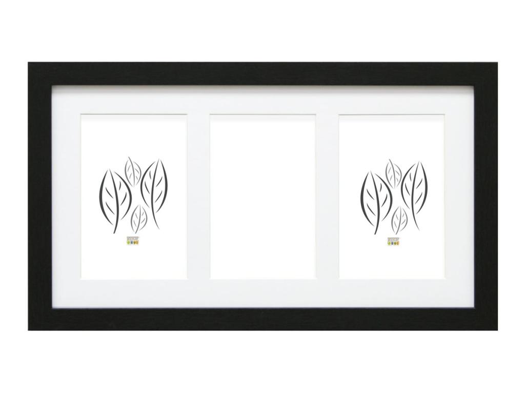 Image DEKNUDT FRAMES S66KA3 Galerie 3x10x15 Holz schwarz mit Passepartout