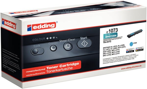Image edding Toner edd-1073, cyan ersetzt Brother TN-247C