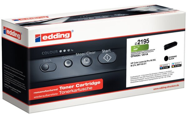 Image edding Toner edd-2195, schwarz ersetzt HP 201A (CF400A)