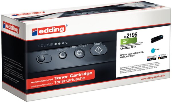 Image edding Toner edd-2196, cyan ersetzt HP 201A (CF401A)