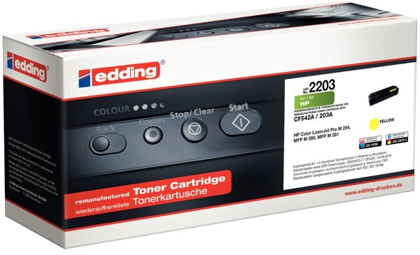 Image edding Toner edd-2203, gelb ersetzt HP 203A (CF542A)