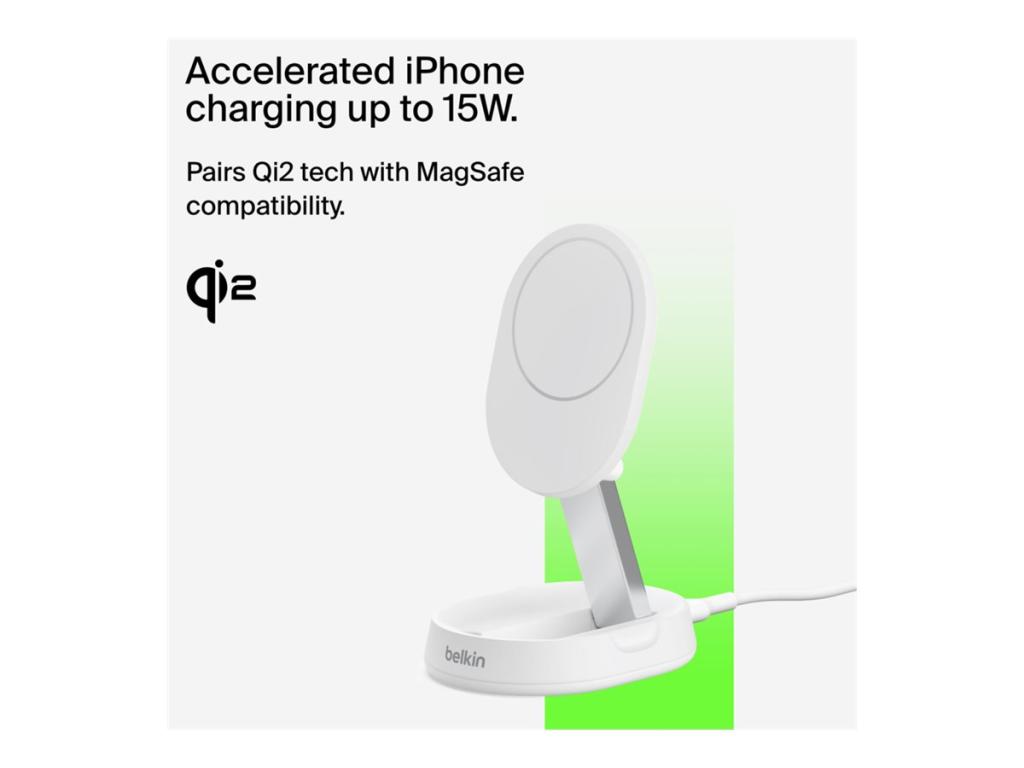 Image BELKIN BOOST CHARGE PRO Qi2 15W ohne Netzteil, white