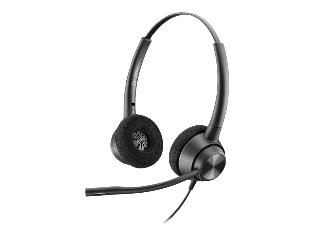 Image HP Poly EncorePro 320 with Quick Disconnect Binaural Headset TAA