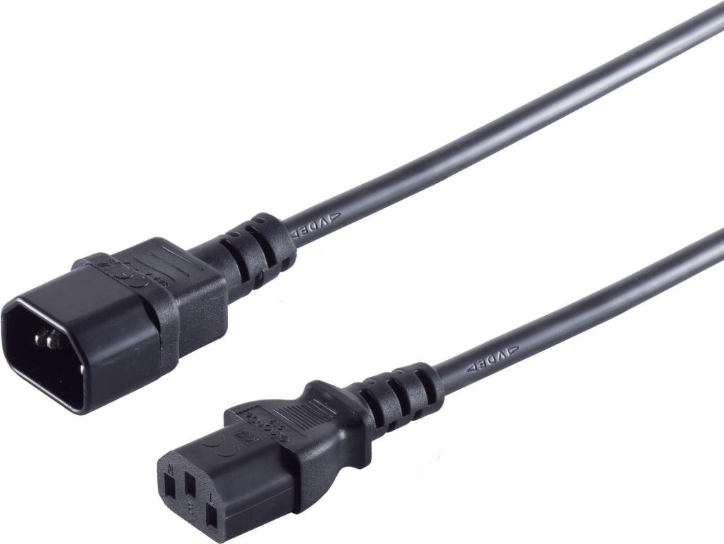 Image S-CONN S/CONN maximum connectivity Kaltgeräteverlängerung C13-C14, VDE 3x0,75qm