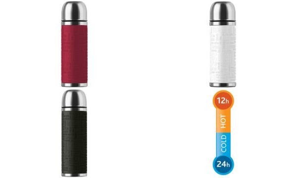 Image emsa Isolierflasche SENATOR, 1,0 Li ter, Manschette schwarz (6460312)