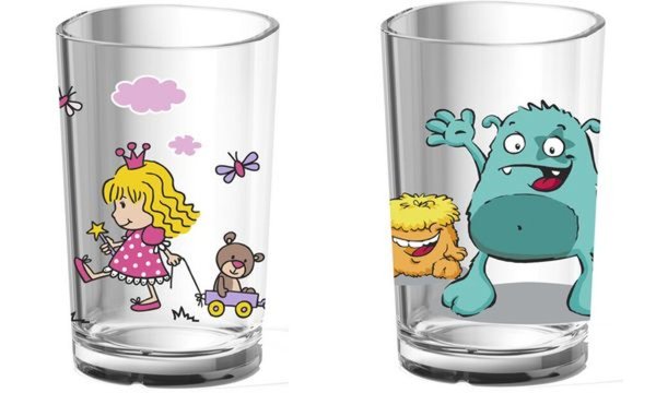 Image emsa Kinder-Trinkglas KIDS, 0,2 L iter, Motiv: Monster (6460427)