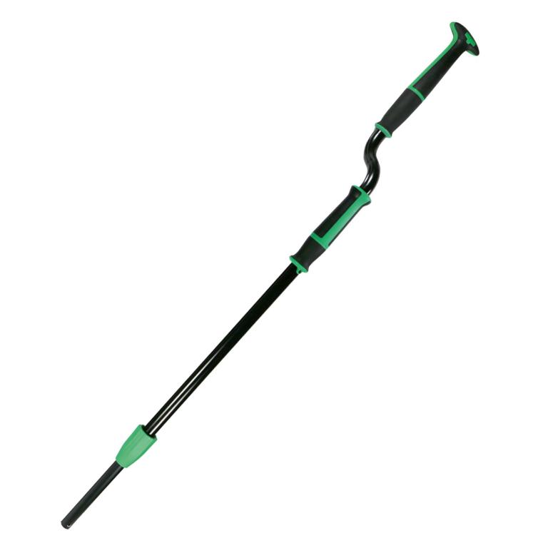 Image erGO! Teleskopstiel 1,30 - 1,70 m in S-Form ohne Tankhalterung | FAPLW Ergonomischer Stiel mit beweglichem Griff 