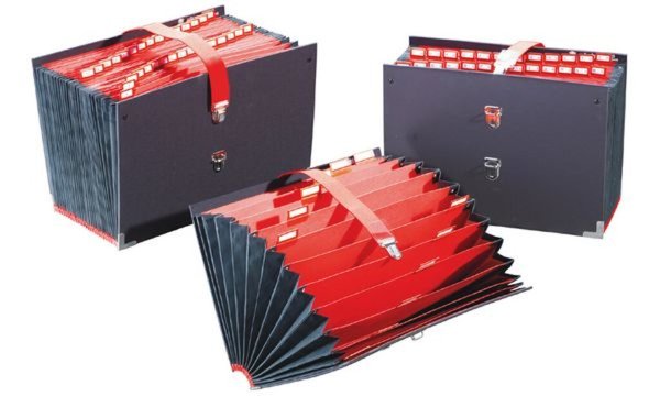 Image extendos Fächertasche, 25 Fächer, a lphanumerisch, schwarz (335282500)