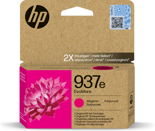Image HP EvoMore 4S6W7NE Tintenpatrone magenta No. 937e