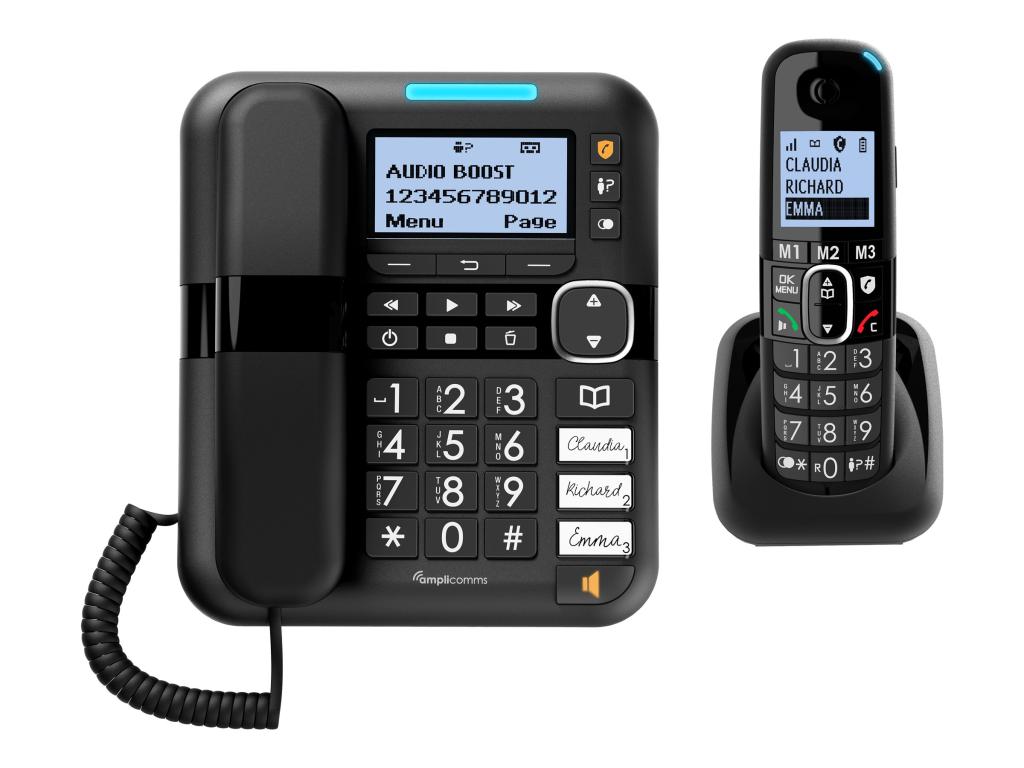 Image AUDIOLINE Amplicomms BigTel 1580 Combo EU Schnurgebundenes Seniorentelefon Frei
