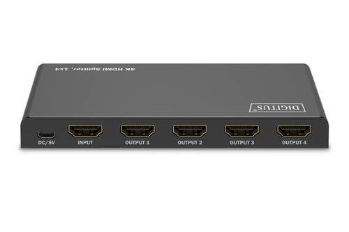 Image DIGITUS HDMI Splitter 1x4 4K/60Hz HDCP 2.3 EDID Control