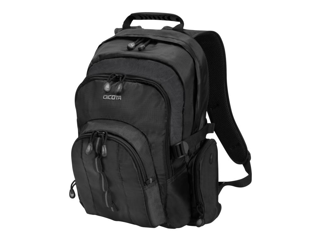 Image DICOTA Laptop-Rucksack Backpack Universal Kunstfaser schwarz 30 l bis 39,6 cm (15,6 Zoll)