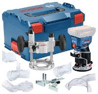 Image BOSCH Akku-Kantenfräse GKF 18V-8 Professional solo+ Taucheinheit