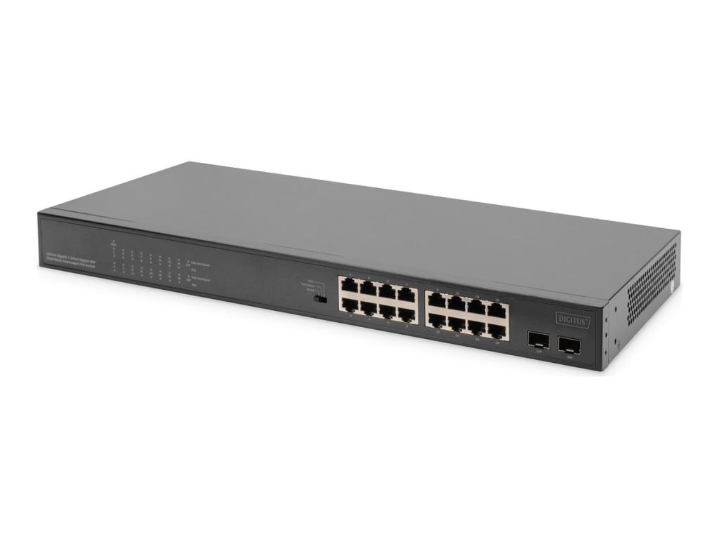 Image DIGITUS Full Gigabit Ethernet Switch, 16-Port
