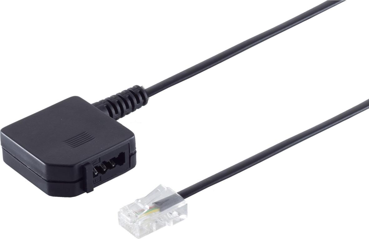 Image S-CONN S/CONN maximum connectivity Telefon Adapter-Western-Stecker 8/4 auf TAE 