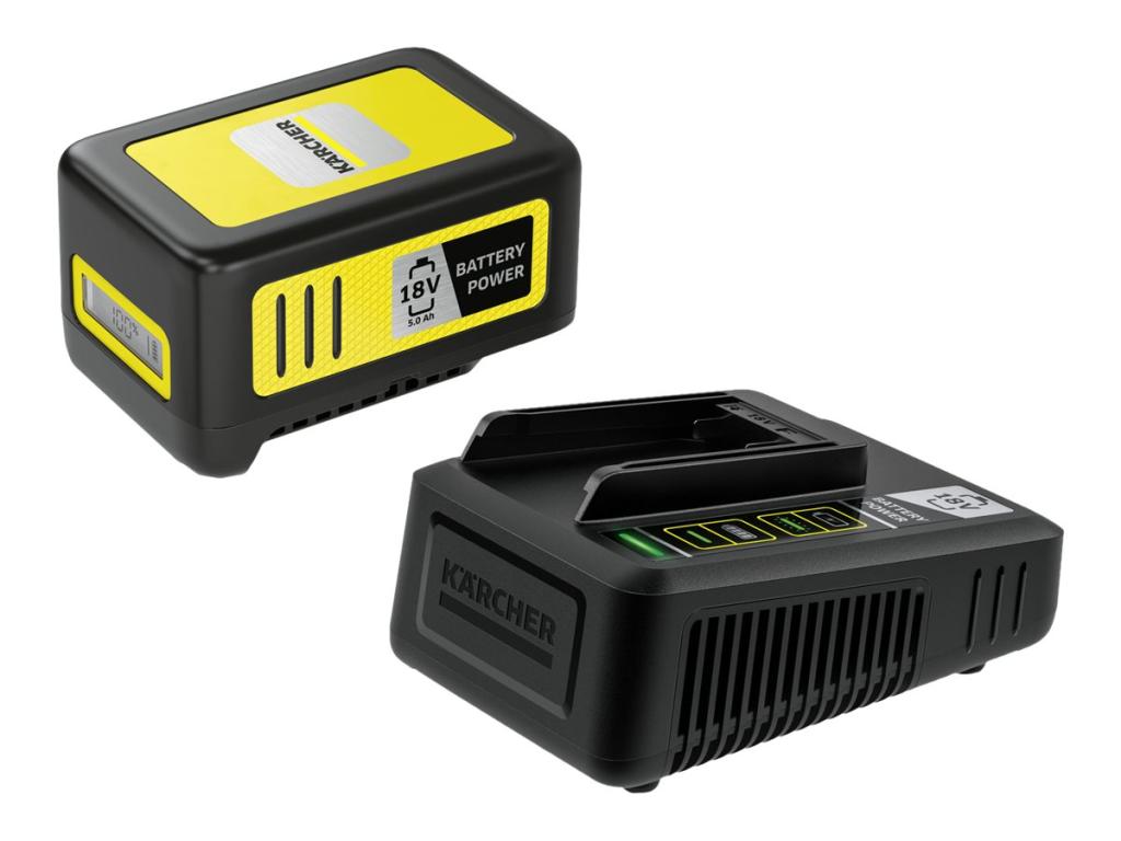 Image KÄRCHER Werkzeugakku mit Schnellladegerät Starter Kit Battery Power 18/50 Lithium-Ionen 5,0 Ah