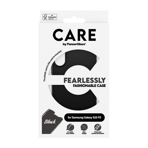 Image PANZERGLASS CARE TPU Case black Samsung Galaxy S25 FE