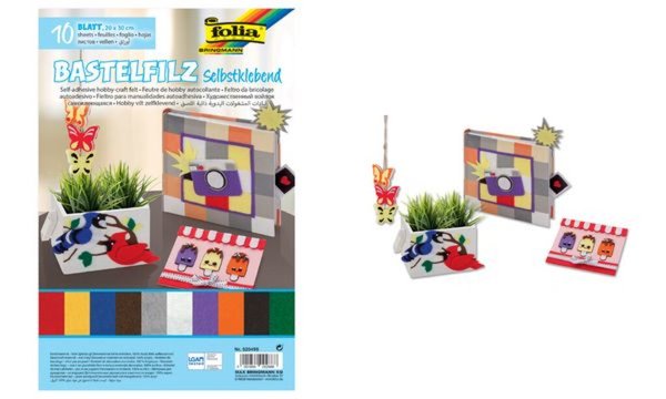 Image folia Bastelfilz, 200 x 300 mm, 150 g/qm, selbstklebend (57905080)