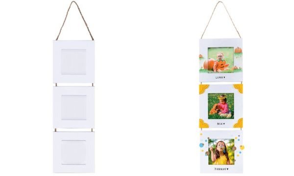 Image folia Bilderrahmen-Set, aus Pappe, 7,5 x 7,5 cm, weiß (57905525)