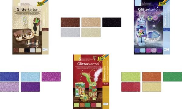 Image folia Glitterkarton Ice, 240 x 34 0 mm, 300 g/qm (57906196)