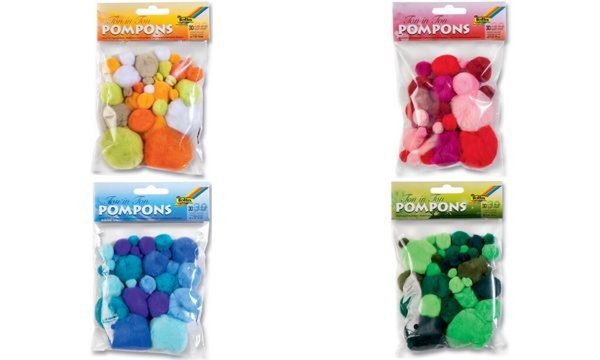 Image folia Pompons, 30 Stück, TON IN TON MIX Gelb (57905987)