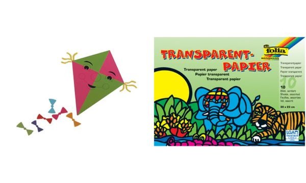 Image folia Transparentpapier-Bastelheft, 200 x 300 mm, 10 Blatt (57905441)