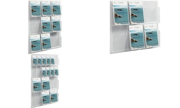Image helit Wanddisplay the clearly, 6 x DIN A4 hoch, glasklar (5125168)