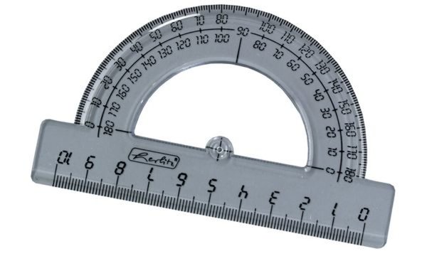 Image herlitz Halbkreis-Winkelmesser 180 Grad, aus Kunststoff (8701500)