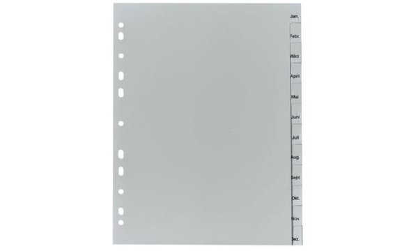Image herlitz Kunststoff-Register, Monate , A4, 12-teilig (10842714)