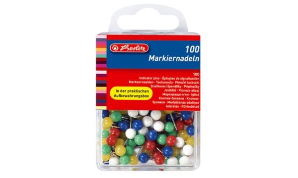 Image herlitz Markierungsnadeln, Größe 6, farbig sortiert (8770356)
