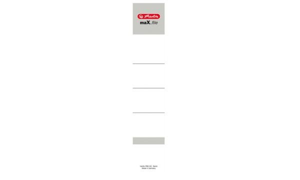 Image herlitz Ordnerrücken-Etikett maX.fi le, 36 x 190 mm, weiß (5140127)