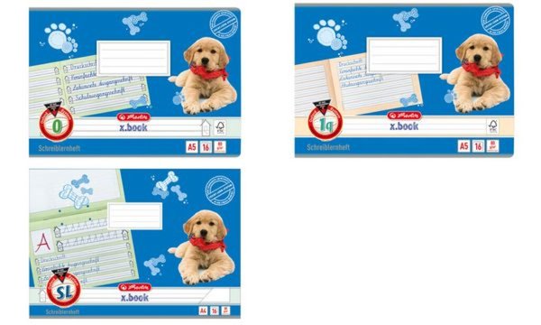 Image herlitz Schreiblernheft x.book, DIN A5 quer, Lineatur 1q (1957737)