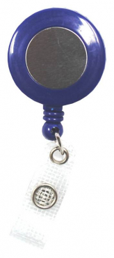 Image JOJO – Ausweishalter Ausweisclip Schlüsselanhänger runde Form Druckknopfschlaufe Farbe blau - 10 Stück
