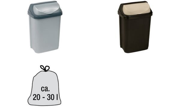 Image keeeper Abfallbehälter rasmus, 10 Liter, silber (6440533)