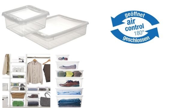 Image keeeper Aufbewahrungsbox bea, 30 Liter hoch, transparent (6440315)