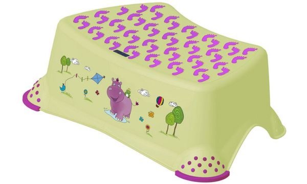 Image keeeper kids Tritthocker tomek hip po, weiß mit Aufdruck (6440334)