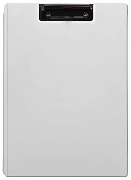 Image Klemmbrettmappe Schreibmappe A4 horizontal extra stabil abwischbar unzerbrechlich Farbe weiß